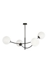 Lampa sufitowa HUNTER 4 BLACK/OPAL - Emibig