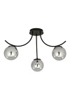 Lampa sufitowa BOSTON 3 BLACK/GRAFIT - Emibig