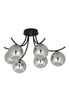 Lampa sufitowa BOSTON 6 BLACK/GRAFIT - Emibig