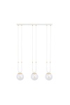 Lampa wisząca GLAM 3 WHITE/TRANSPARENT - Emibig