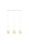 Lampa wisząca GLAM 3 WHITE/MIODOWY - Emibig