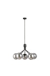 Lampa wisząca NOVA 5 BLACK/GRAFIT - Emibig