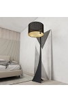Lampa podłogowa ESTRELLA LP1 BLACK/GOLD - Emibig