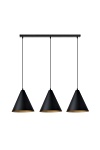 Lampa wisząca REBEL 3 BLACK/GOLD - Emibig