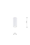 Lampa sufitowa TECNO 1S WHITE oprawa oświetleniowa - Emibig