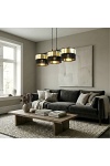 Lampa wisząca LUX 3 BL GOLD - Emibig