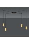 Lampa wisząca TRAKER 4 BL/GOLD - Emibig