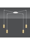 Lampa wisząca TRAKER 4 WH/GOLD - Emibig