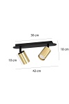 Lampa sufitowa ZEN 2 BLACK - Emibig