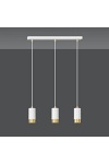 Lampa wisząca FUMIKO 3 WH/GOLD - Emibig