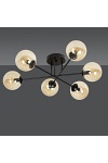 Lampa sufitowa BRENDI 6B BL MIODOWY - Emibig