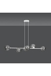 Lampa wisząca ROSSI 6 WH GRAFIT - Emibig