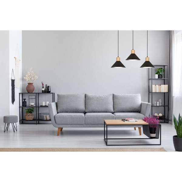 Lampa wisząca ROWEN 3 BLACK - Emibig