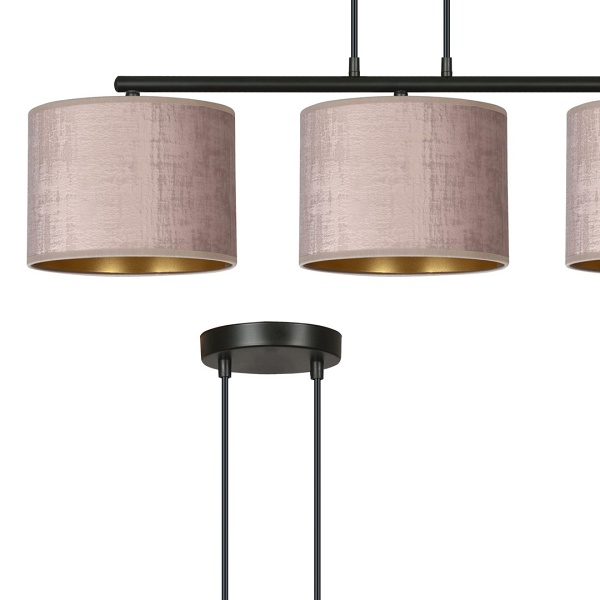 Lampa wisząca HILDE 3 BL ROSE - Emibig