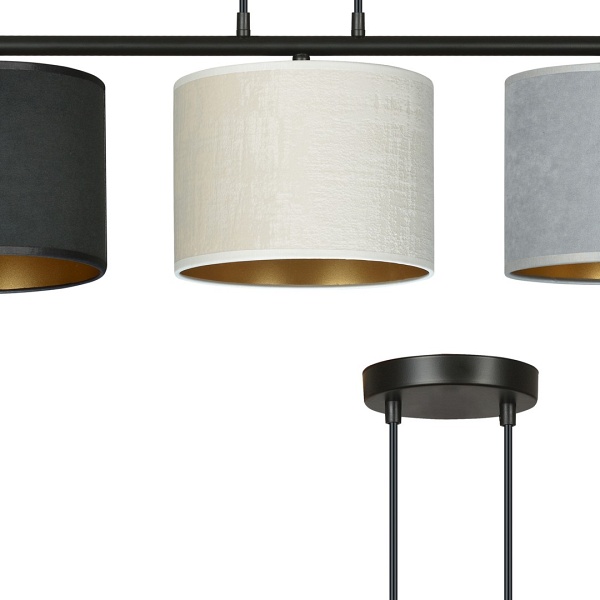 Lampa wisząca HILDE 3 BL MIX - Emibig