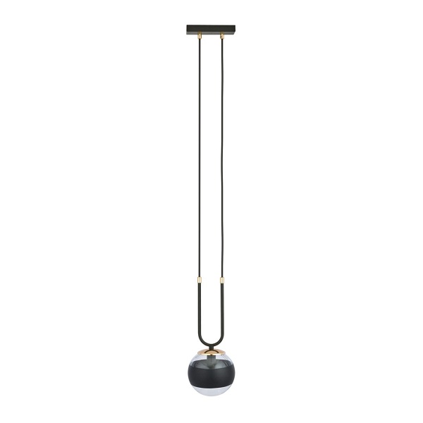 Lampa wisząca GLAM 1 BLACK/STRIPE - Emibig
