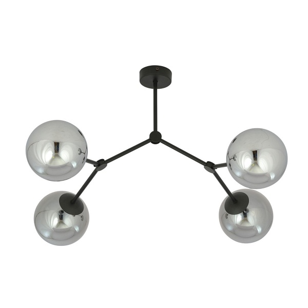 Lampa sufitowa SPACE 4 BLACK/GRAFIT - Emibig