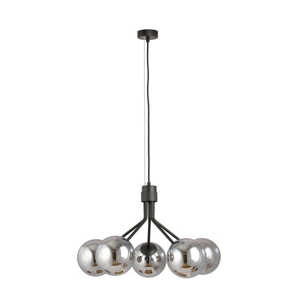 Lampa wisząca NOVA 5 BLACK/GRAFIT - Emibig