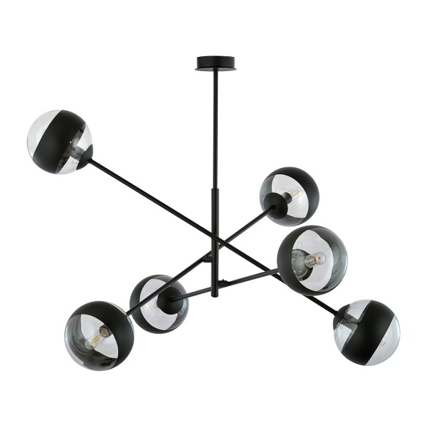 Lampa sufitowa LINEAR 6 BLACK/STRIPE - Emibig