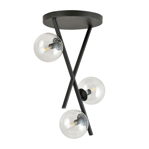 Lampa sufitowa RIVER 3 TRANSPARENT - Emibig