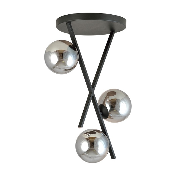 Lampa sufitowa RIVER 3 GRAFIT - Emibig