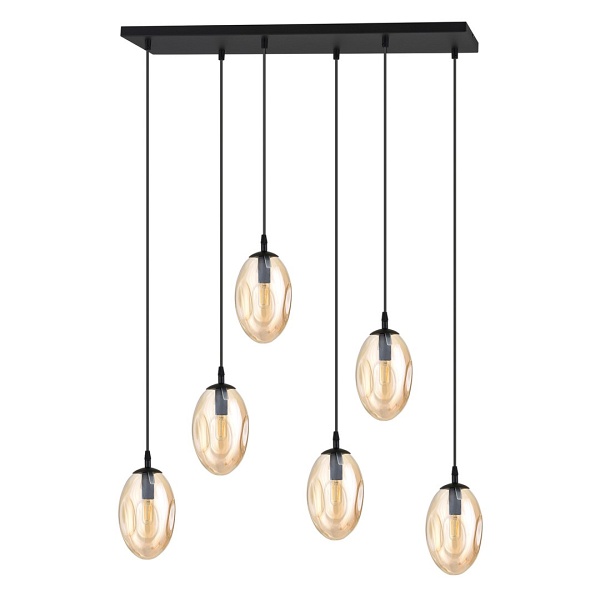 Lampa sufitowa ASTRAL 6 BL MIODOWY - Emibig