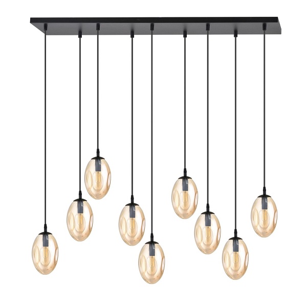 Lampa sufitowa ASTRAL 9 BL MIODOWY - Emibig