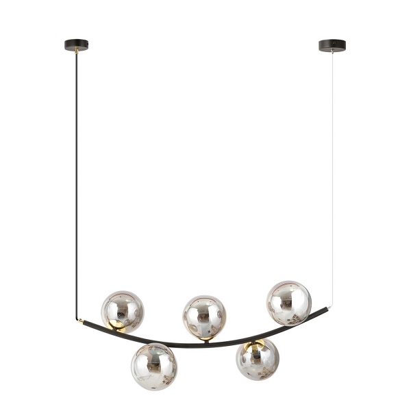 Lampa wisząca RITZ 5 BL GRAFIT - Emibig