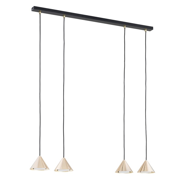 Lampa wisząca ELIT 4 BL GOLD - Emibig
