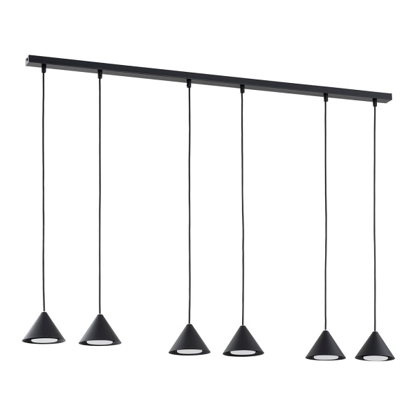 Lampa wisząca ELIT 6 BLACK - Emibig