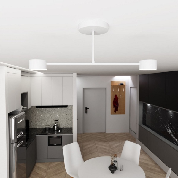 Lampa sufitowa HALO 2 WHITE - Emibig