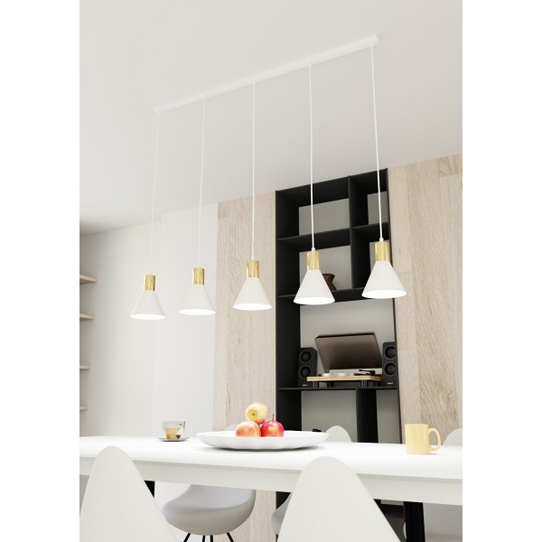 Lampa wisząca ROSA 5 WH - Emibig