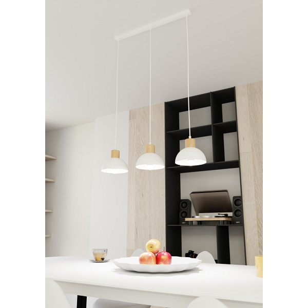 Lampa wisząca SECO 3 WH - Emibig