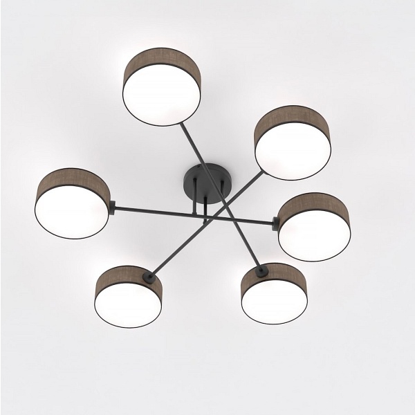 Lampa sufitowa MAGA 6 BROWN - Emibig