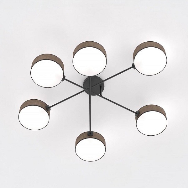 Lampa sufitowa MAGA 6 BROWN - Emibig