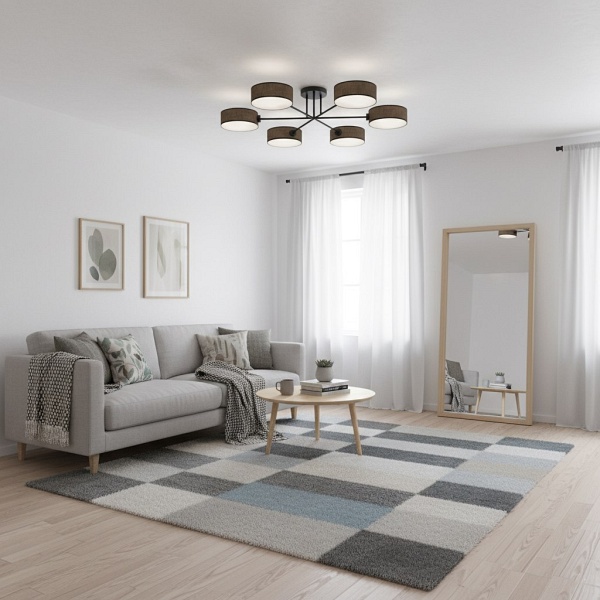 Lampa sufitowa MAGA 6 BROWN - Emibig