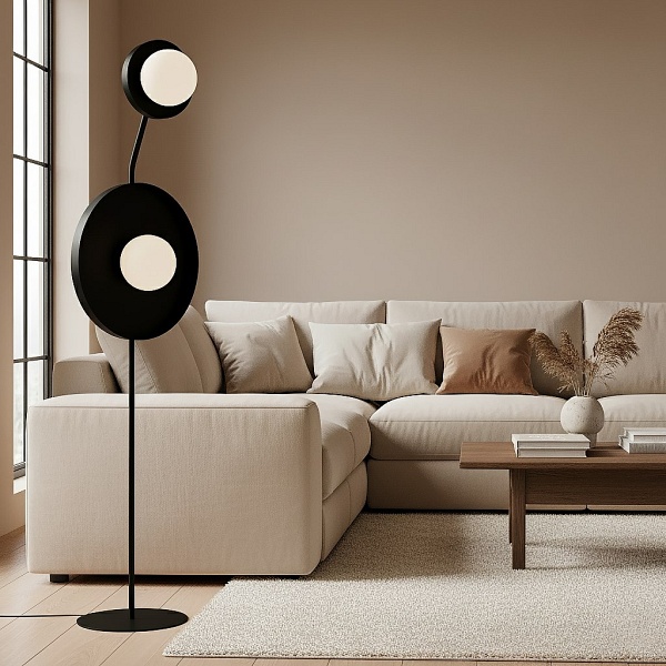 Lampa podłogowa KISS LP2 BLACK - Emibig