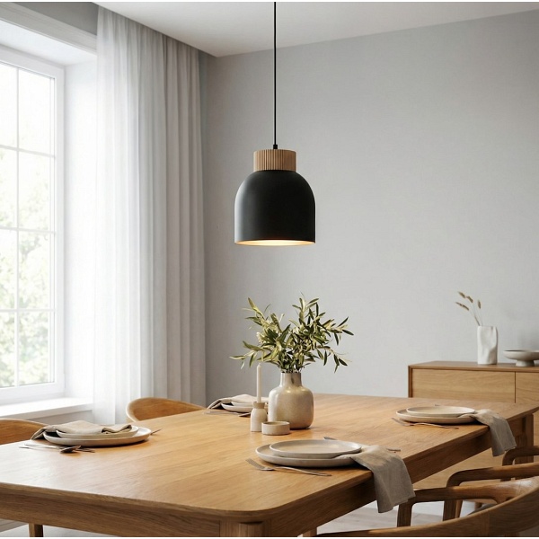 Lampa wisząca VIGO 1 BLACK - Emibig