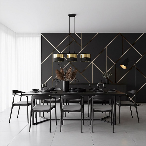 Lampa wisząca LUX 3 BL GOLD - Emibig