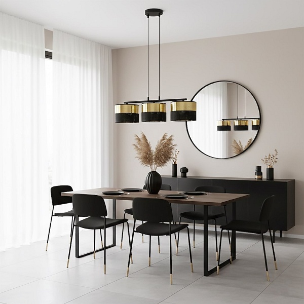 Lampa wisząca LUX 3 BL GOLD - Emibig