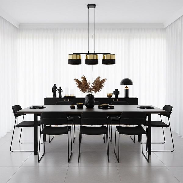 Lampa wisząca LUX 3 BL GOLD - Emibig