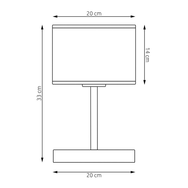 Lampka biurkowa ECO LN1 BL BROWN - Emibig