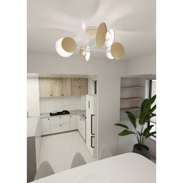 Lampa sufitowa ZITA 4 WHITE - Emibig