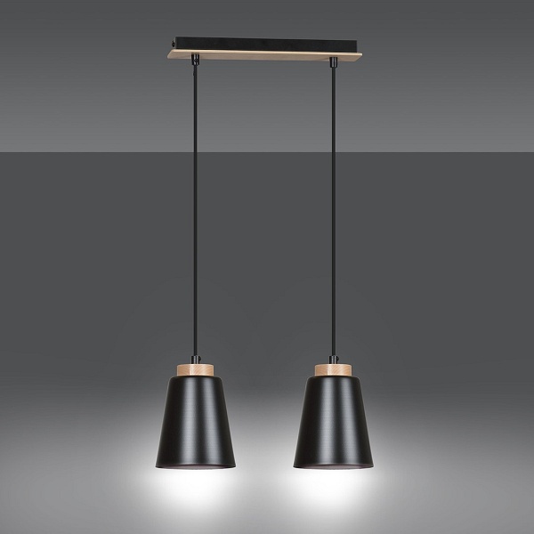 Lampa wisząca BOLERO 2 BLACK - Emibig