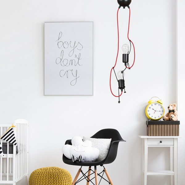 Lampa wisząca BOBI 2 BLACK - Emibig
