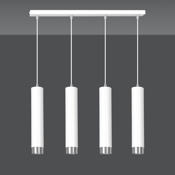 Lampa wisząca KIBO 4 WH/CHROME - Emibig