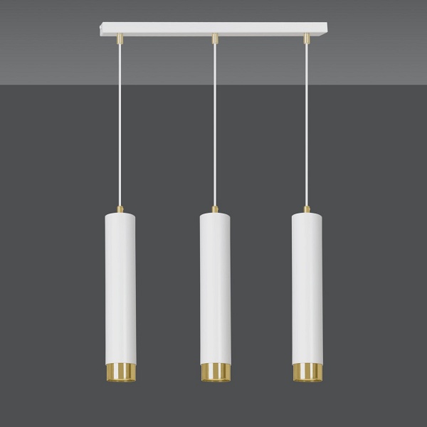 Lampa wisząca KIBO 3 WH/GOLD - Emibig