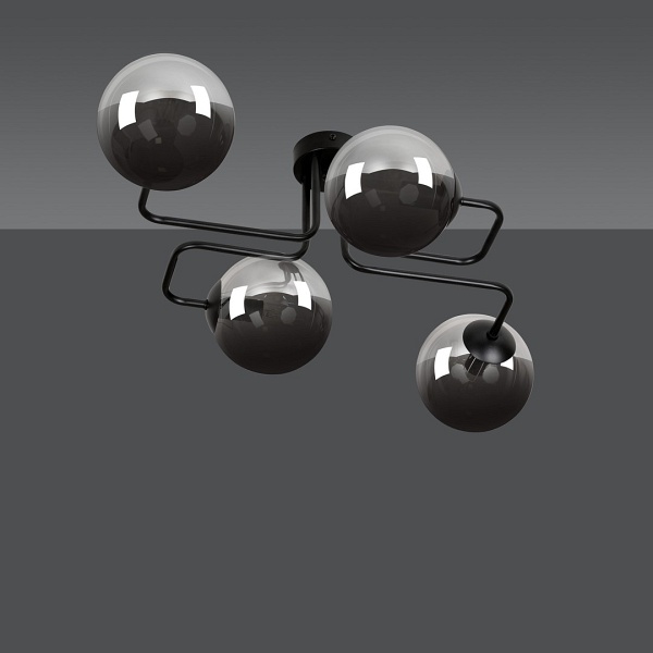 Lampa sufitowa BRENDI 4 BL GRAFIT - Emibig