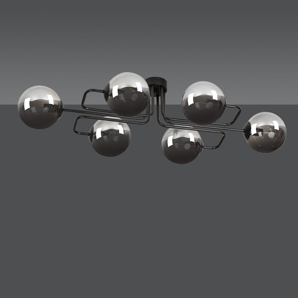 Lampa sufitowa BRENDI 6A BL GRAFIT - Emibig