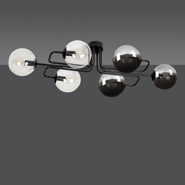 Lampa sufitowa BRENDI 6A BL MIX 3 - Emibig